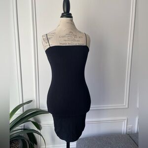 Garage black mini bodycon dress